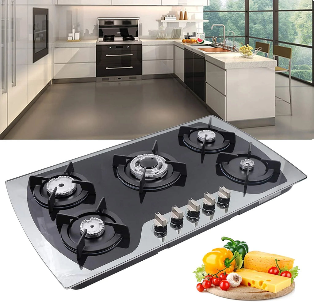 5 Burners Tempered Glass Gas Cooktop W31989