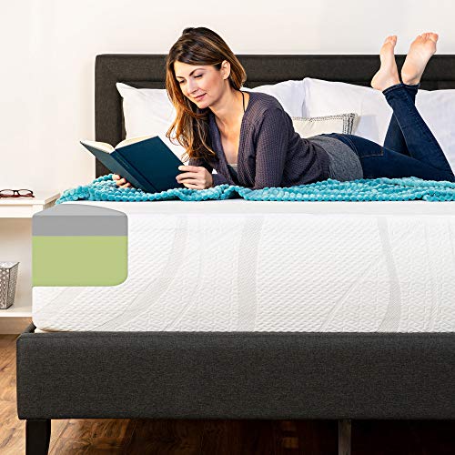 Green Tea Charcoal Cooling Gel Memory Foam Mattress Queen Medium Plush P464