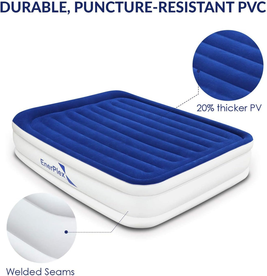 Luxury 15 Inflatable Twin Air Mattress with Built-in Dual Pump Q645186